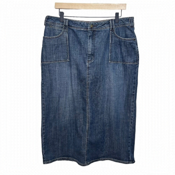 VINTAGE Jessica Sport Denim Skirt Size 18 - Picture 1 of 8